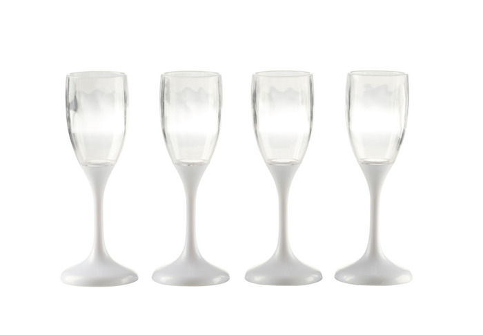 Champagneglass med LED-lys 4-pk. - Stemning